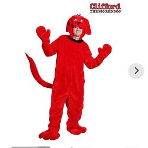 Adult Clifford The Big Red Dog Costume | Like New